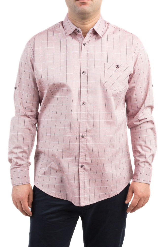 Camasa barbati casual roz 888