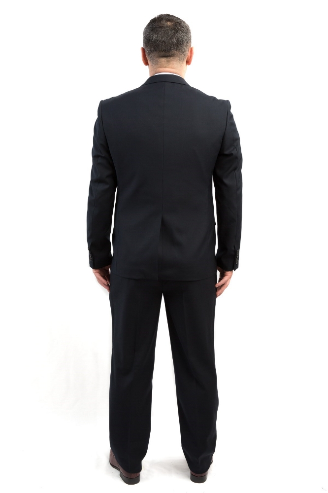  Costum barbati slim negru 004511