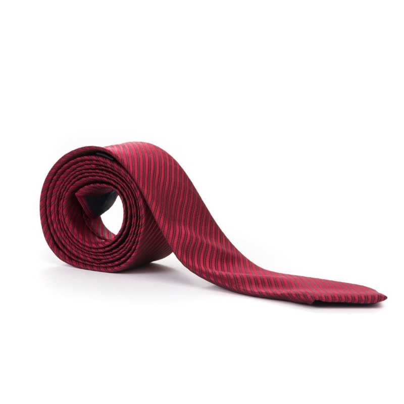 Cravata barbati rosie cu dungi