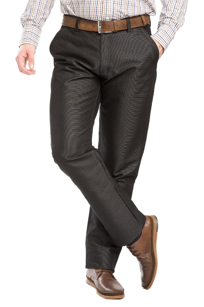Pantaloni barbati casual gri inchis 1221-6