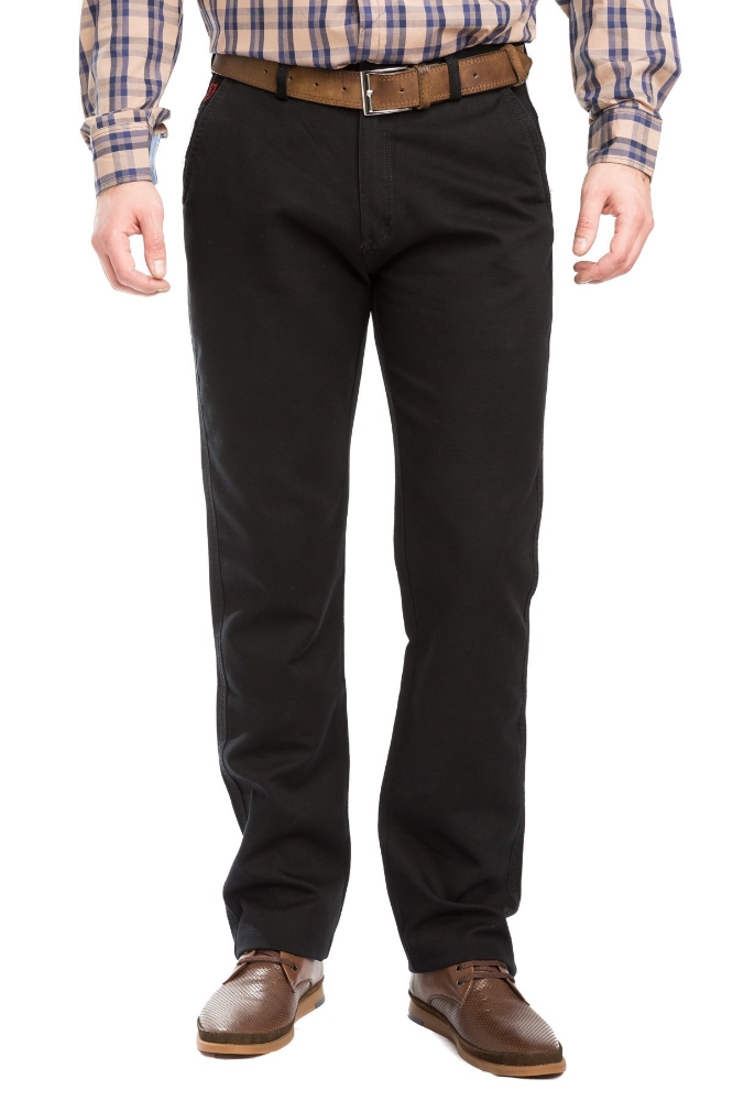 Pantaloni barbati casual negri 1219-6