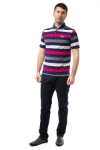 Tricou barbati cu dungi X5747-2
