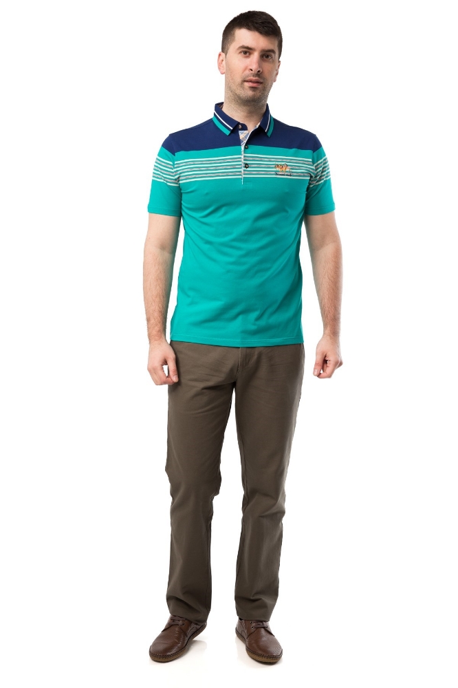 Tricou barbati turcoaz X5771-1