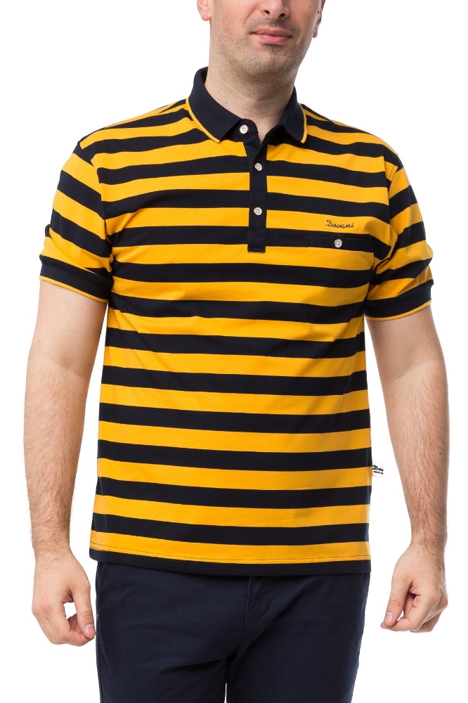 Tricou barbati cu dungi galbene 331