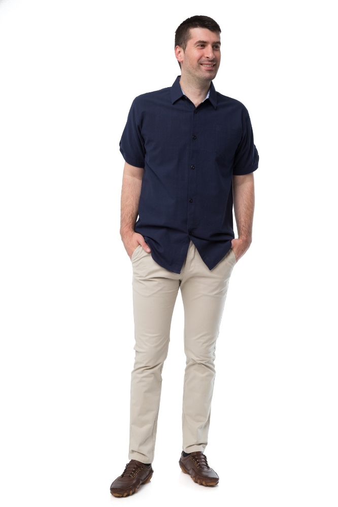 Camasa barbati casual bleumarin 303