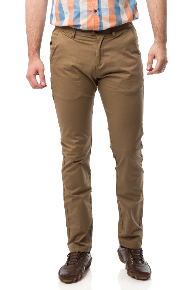 Pantaloni barbati maro C499-63 