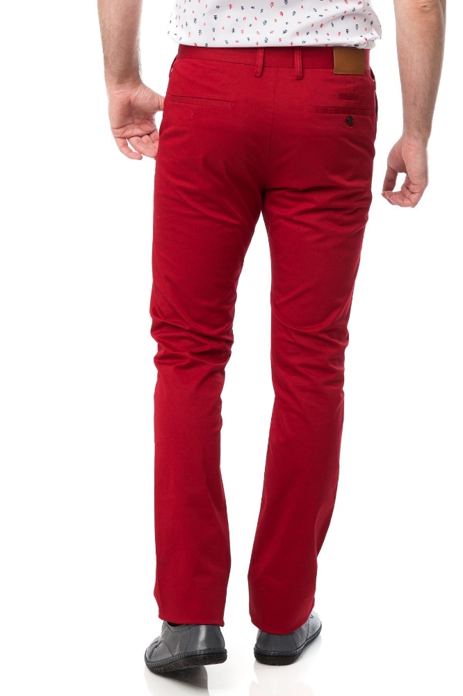 Pantaloni barbati rosii S499-42