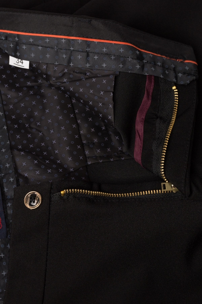 Pantaloni barbati slim negri 601