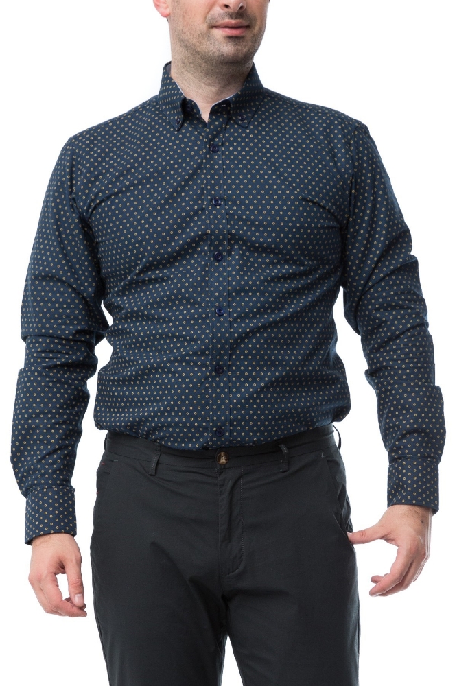 Camasa bleumarin Dov008