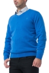 Pulover barbati albastru 206-V 