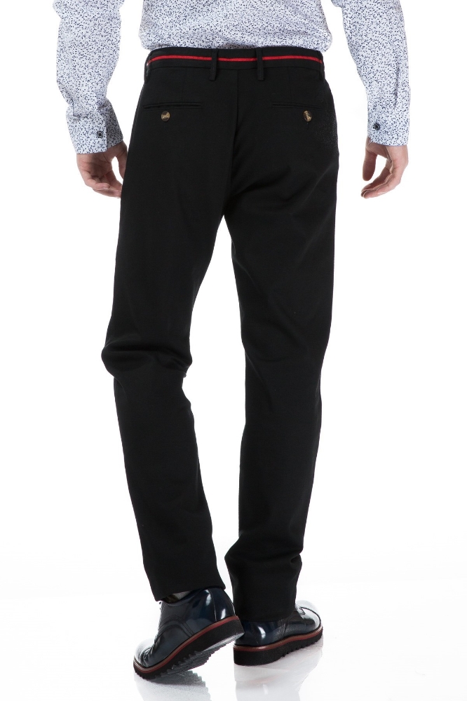 Pantaloni barbati negri S833-1