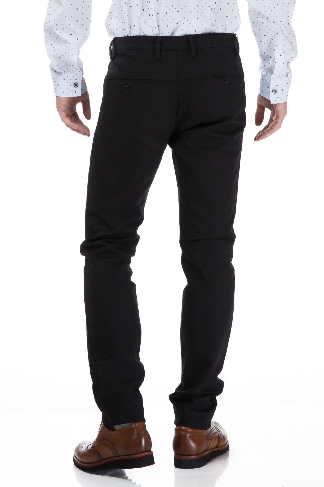Pantaloni barbati negri S834-1