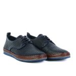 Pantofi casual albastri A590-1 BLUE