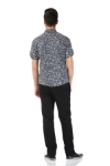 Camasa casual neagra cu imprimeu 8119-1