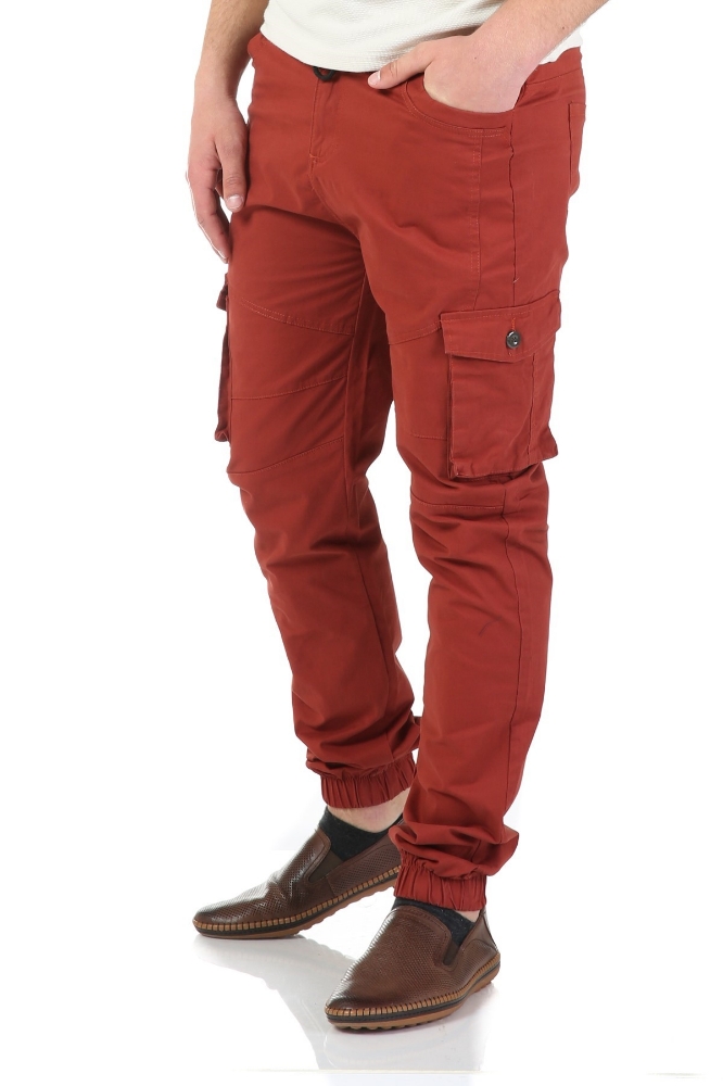 Pantaloni caramiziu inchis 808-3