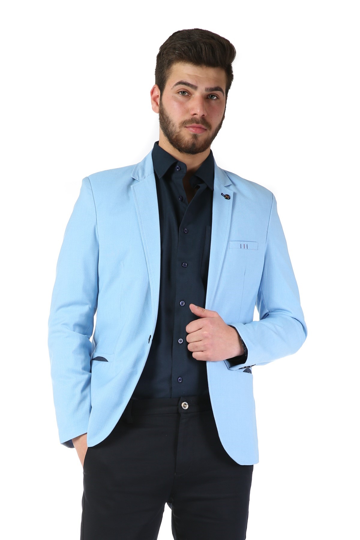 Sacou bleu LM115-2 - DOVANI.ro