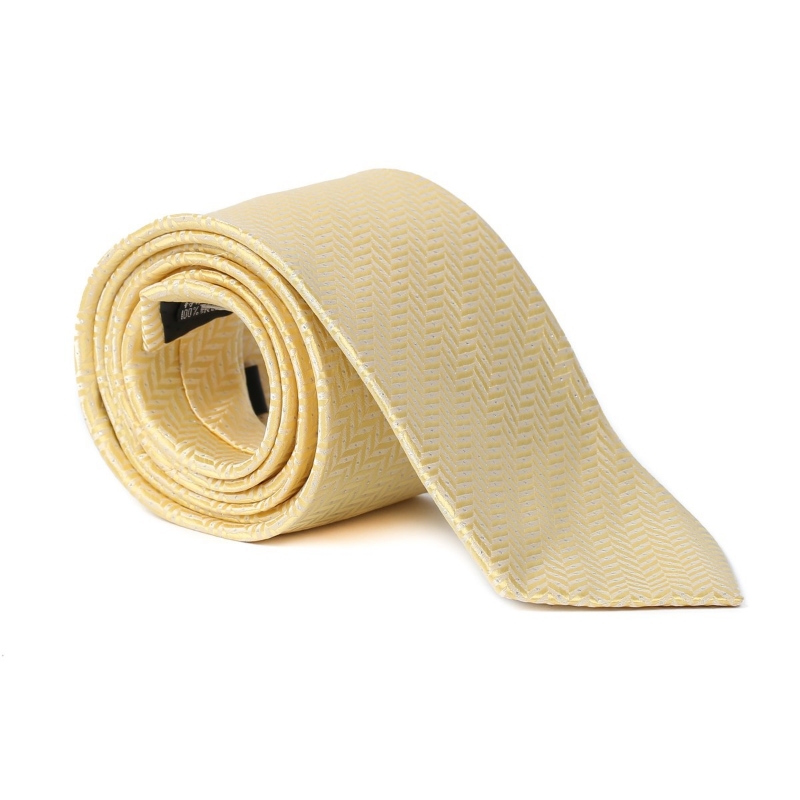 Imagine Cravata galbena cu model