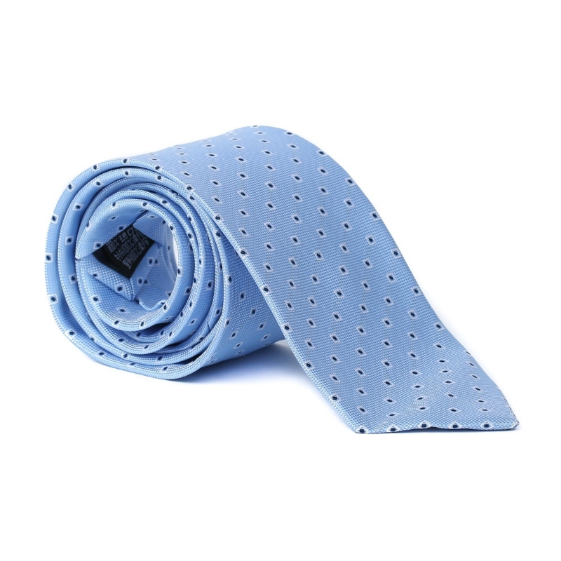 Imagine Cravata bleu cu model