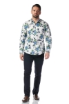 Imagine Camasa casual alba cu flori 803-1