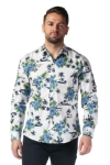 Imagine Camasa casual alba cu flori 803-1