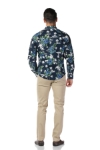 Imagine Camasa casual bleumarin cu flori 803-2
