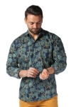 Imagine Camasa casual bleumarin cu palmieri 810-2