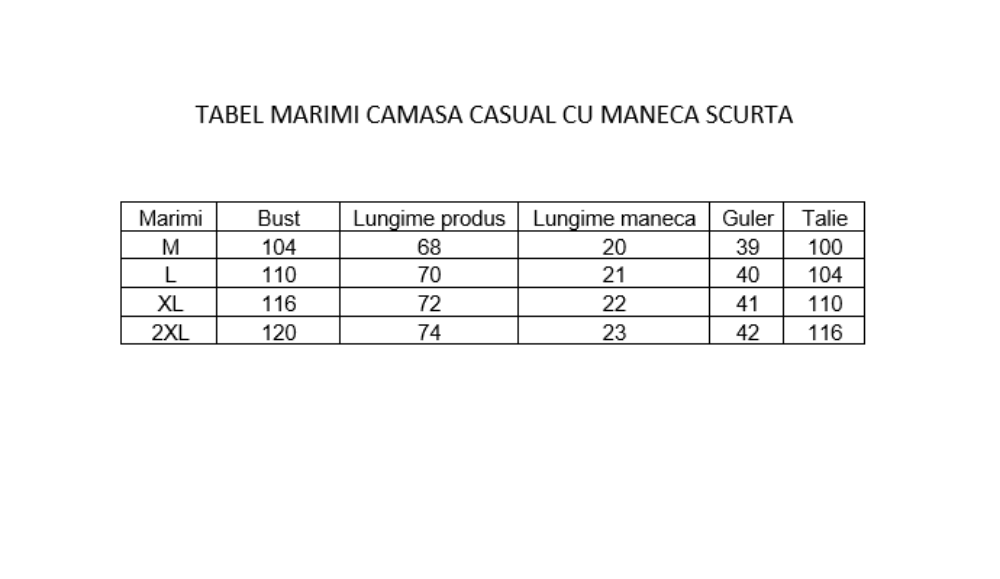 Imagine Camasa casual cu maneca scurta alba 380-1