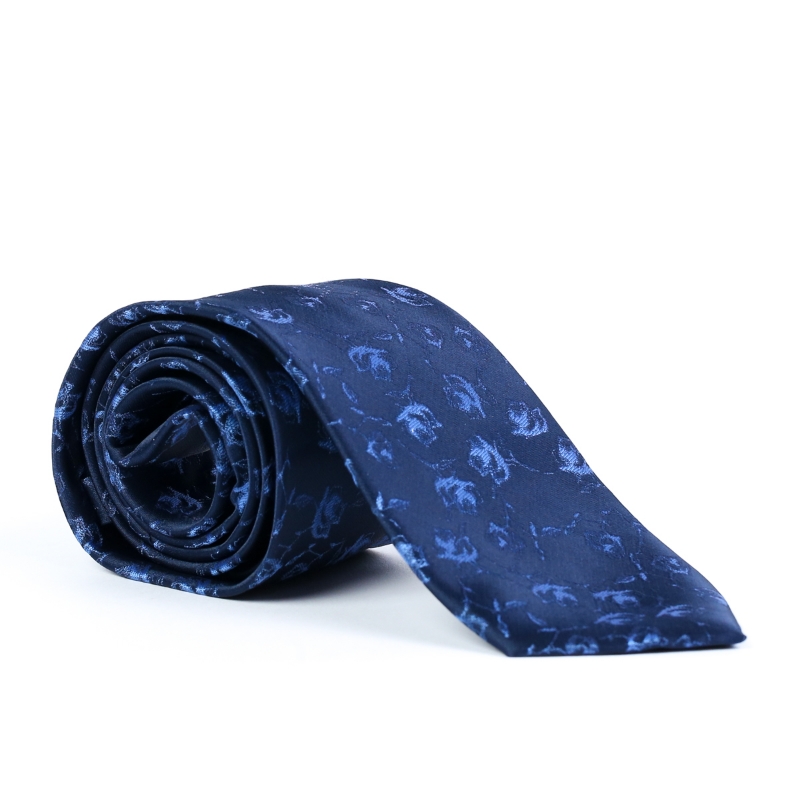 Imagine Cravata bleumarin cu imprimeu