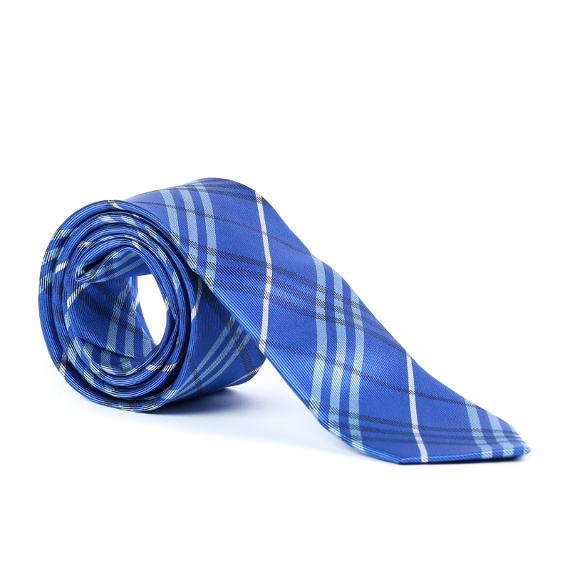 Imagine Cravata albastra cu dungi