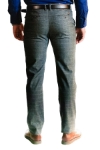 Pantaloni gri deschis in carouri 918-2 F3