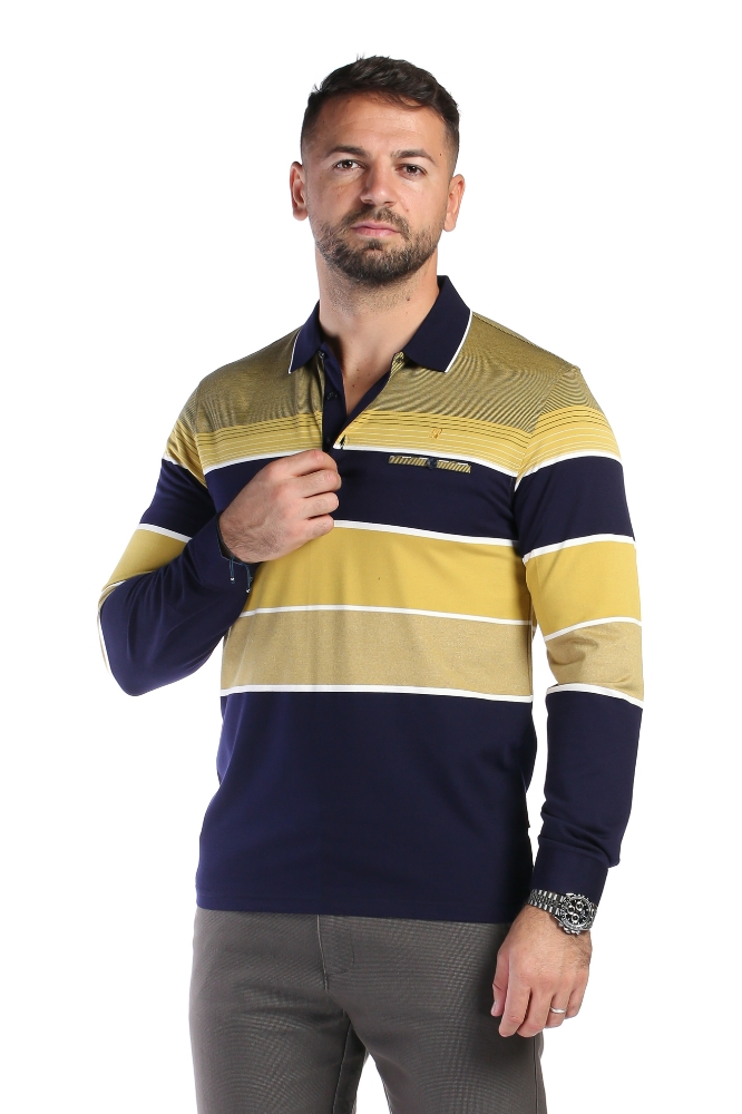 Tricou bleumarin cu vernil 1916-2 F1