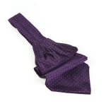 Cravata ascot mov cu buline F1