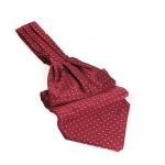 Cravata ascot visinie cu buline