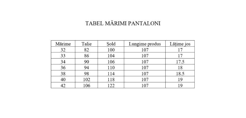Tipar pantaloni