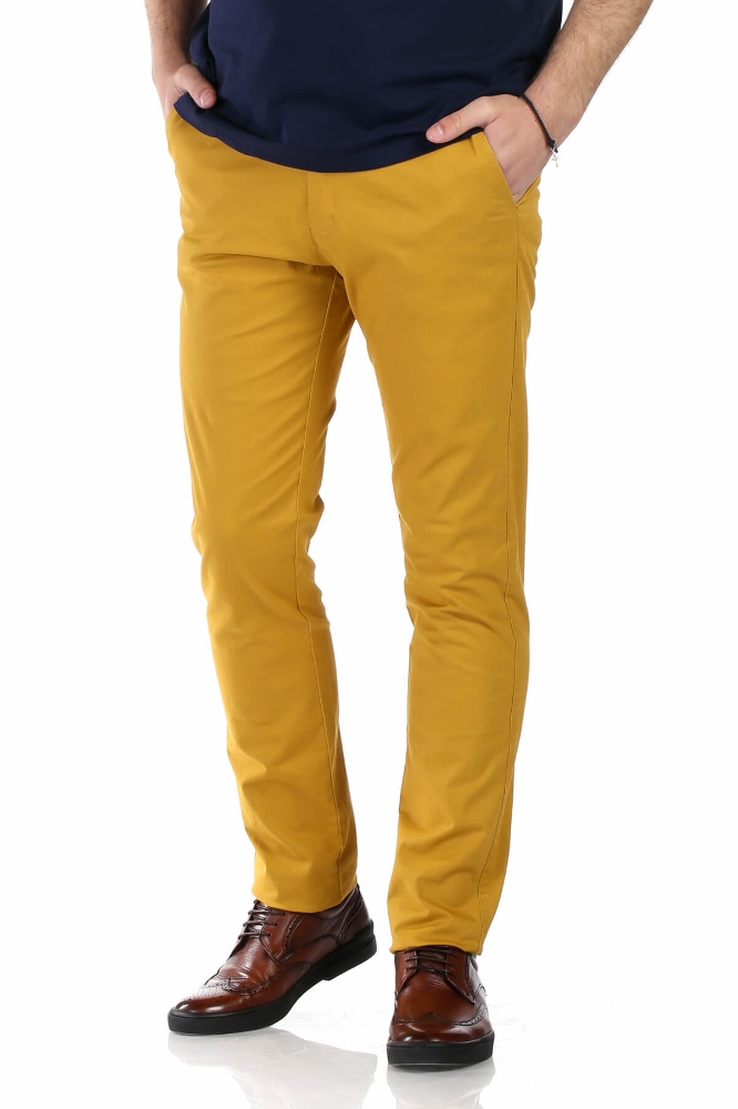 Pantaloni mustar S941-47 F1