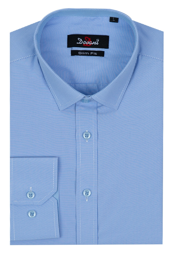 Imagine Camasa slim bleu carouri 9745-5