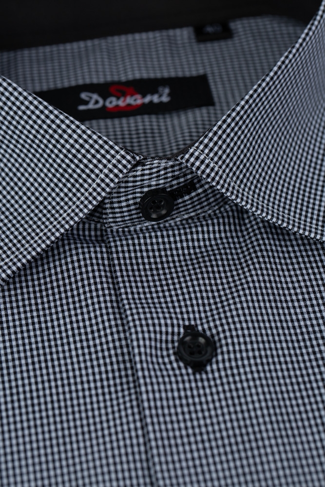Imagine Camasa clasica neagra carouri A02