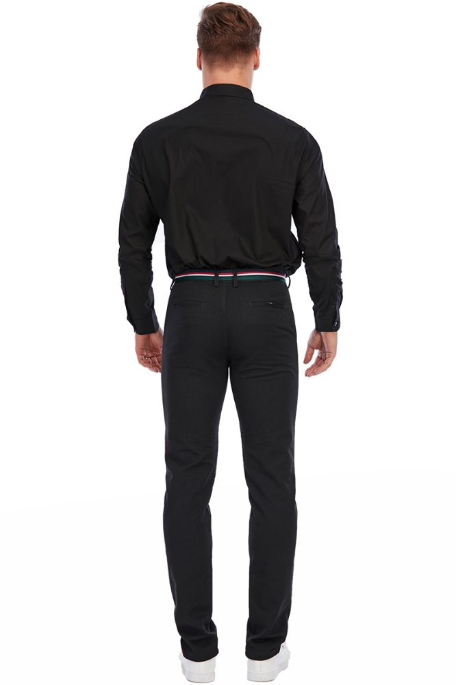 Imagine Pantaloni bleumarin pepit R211-8
