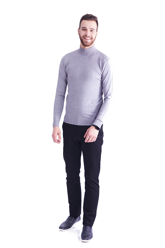 Imagine Pulover gri deschis 870-3