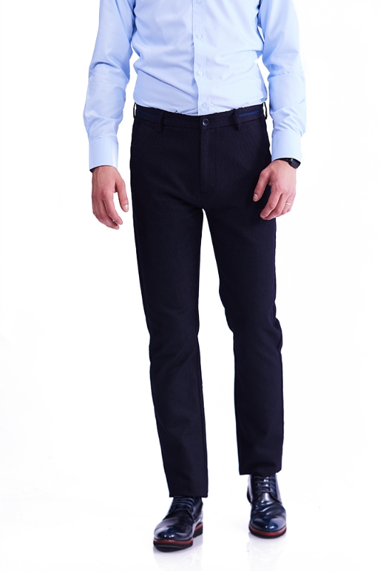 Imagine Pantaloni regular bleumarin R245