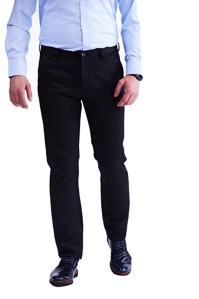 Imagine Pantaloni slim negri S242-10