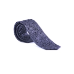 Imagine Cravata neagra cu model bleu