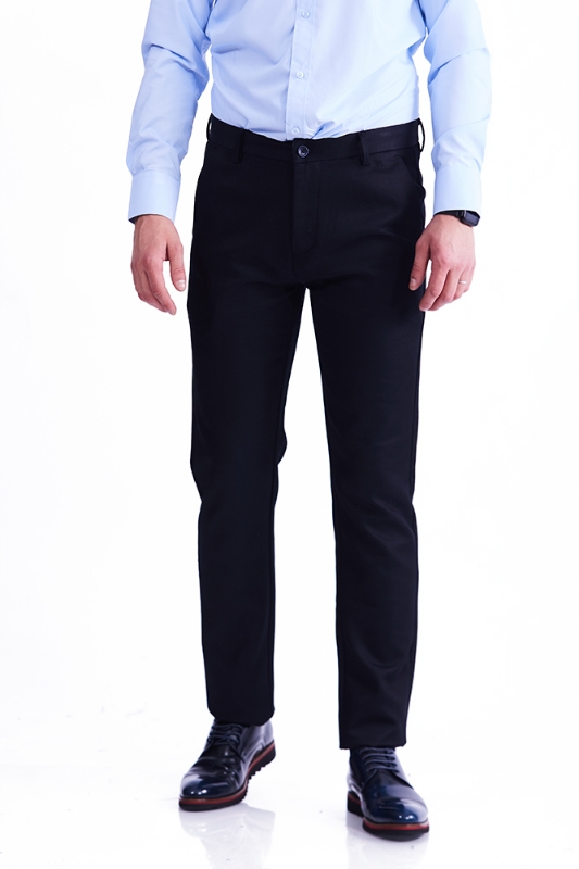 Imagine Pantaloni slim negri S247-8