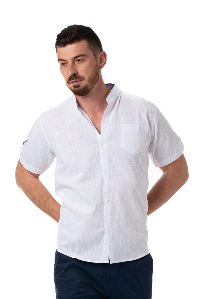 Imagine Camasa alba cu buzunar 888