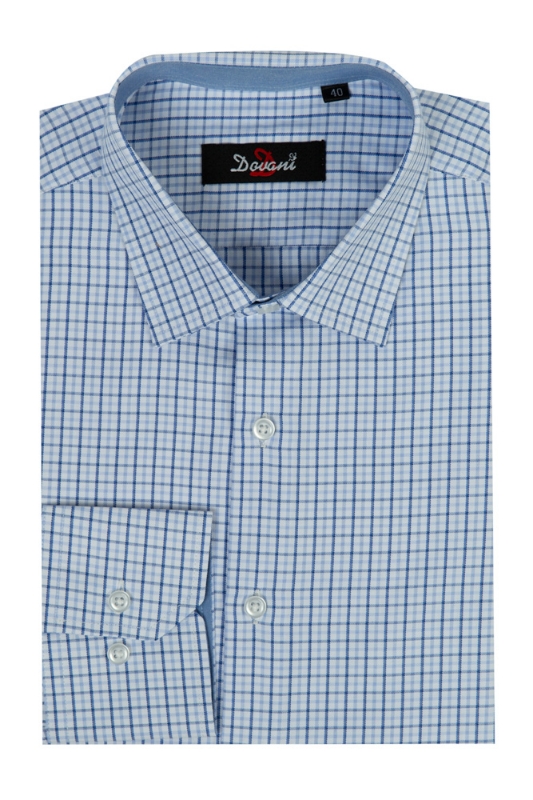 Imagine Camasa clasica bleu carouri 81668-42