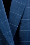 Imagine Sacou albastru carouri PC 317-6-4D