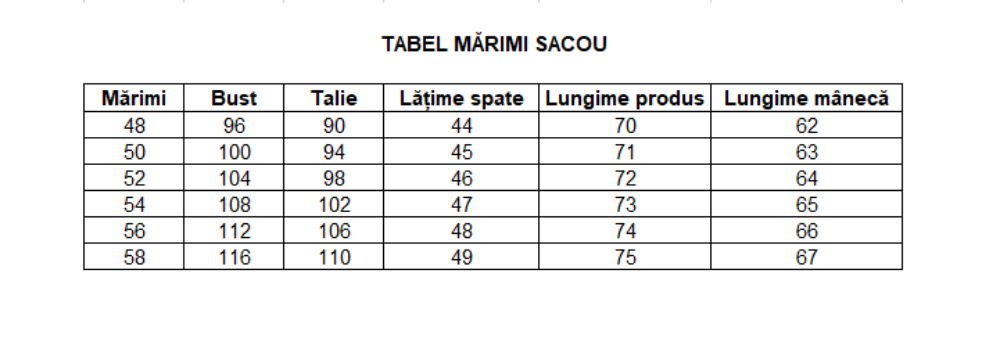 Imagine Sacou bleumarin cu dungi PC 312-7-6A