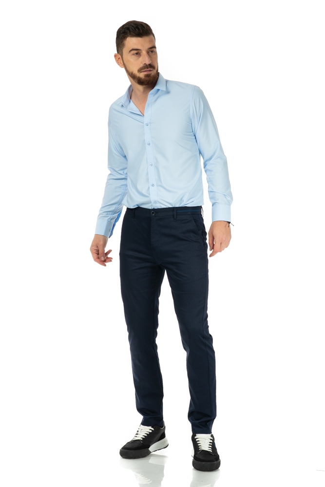 Imagine Pantaloni regulari bleumarin R285-9