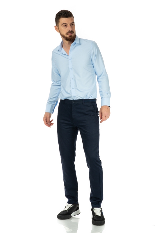 Imagine Pantaloni regulari bleumarin R285-9