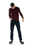 Imagine Pantaloni regulari bleumarin R251-16